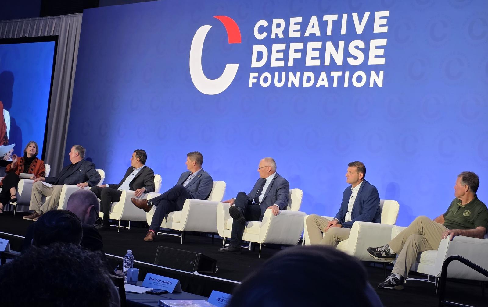 Minnesota Congresswoman Betty McCollum speaking on a Creative Defense Foundation panel