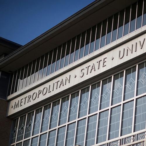 Metropolitan State University New Main sign