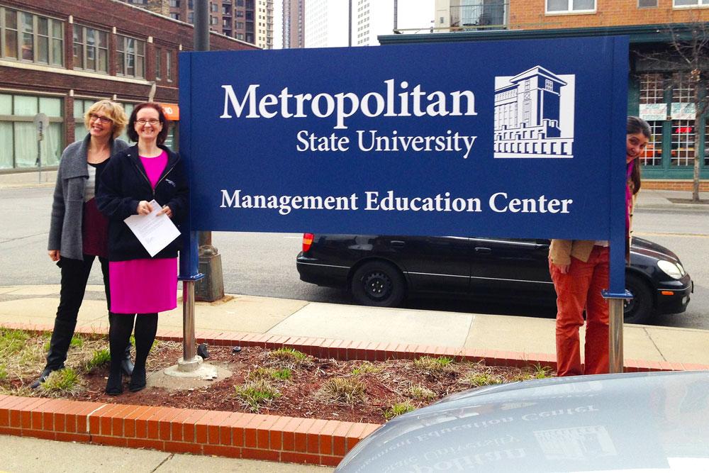 New sign for Management Education Center