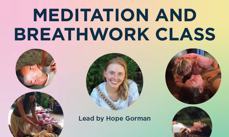 Meditation and breathwork class lead by Hope Gorman